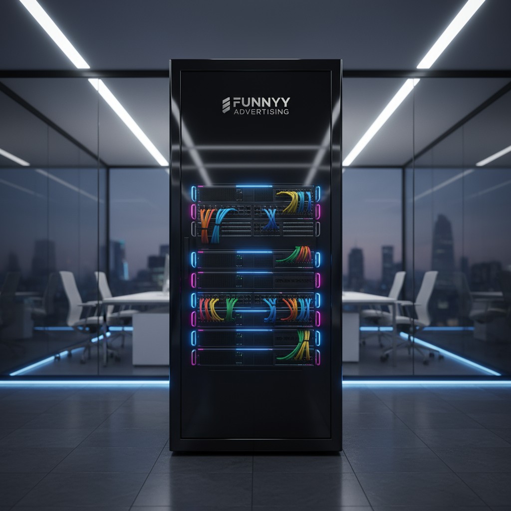 funny advertising glass office with zig-zag like pvc tubes that are in multiple colors